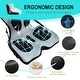 preview thumbnail 8 of 11, CAROCC Gray and Black Full Support Seat Cushion Ergonomic Foam-latex Pad and Fabric upholstery