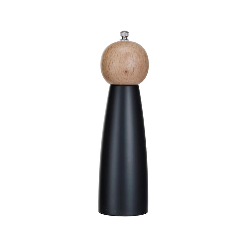 Two-Tone Rubberwood Salt and Pepper Mill