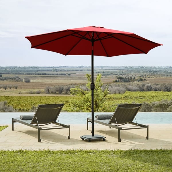 9 ft red patio umbrella 9 Ft Red Patio Umbrella with Tilt and Crank - Bed Bath & Beyond