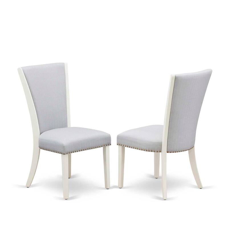 HomeStock 6-Piece Rectangle Wire Brushed Linen White Finish Solid Wood Top Dining Table with 1-Bench, 4-Chairs