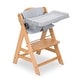 preview thumbnail 1 of 6, hauck AlphaPlus Grow Along Wooden High Chair w/Grey Tray Table & Deluxe Cushion - 16.5