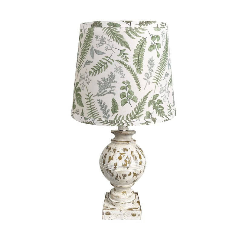 19'' White Table Lamp Set