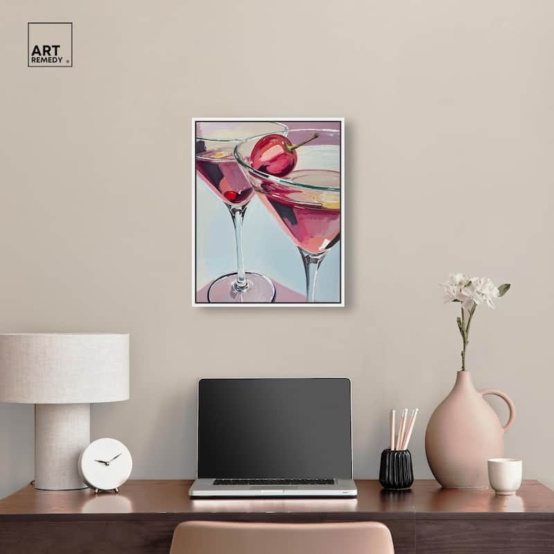 Cherry Cosmo Canvas by Art Remedy