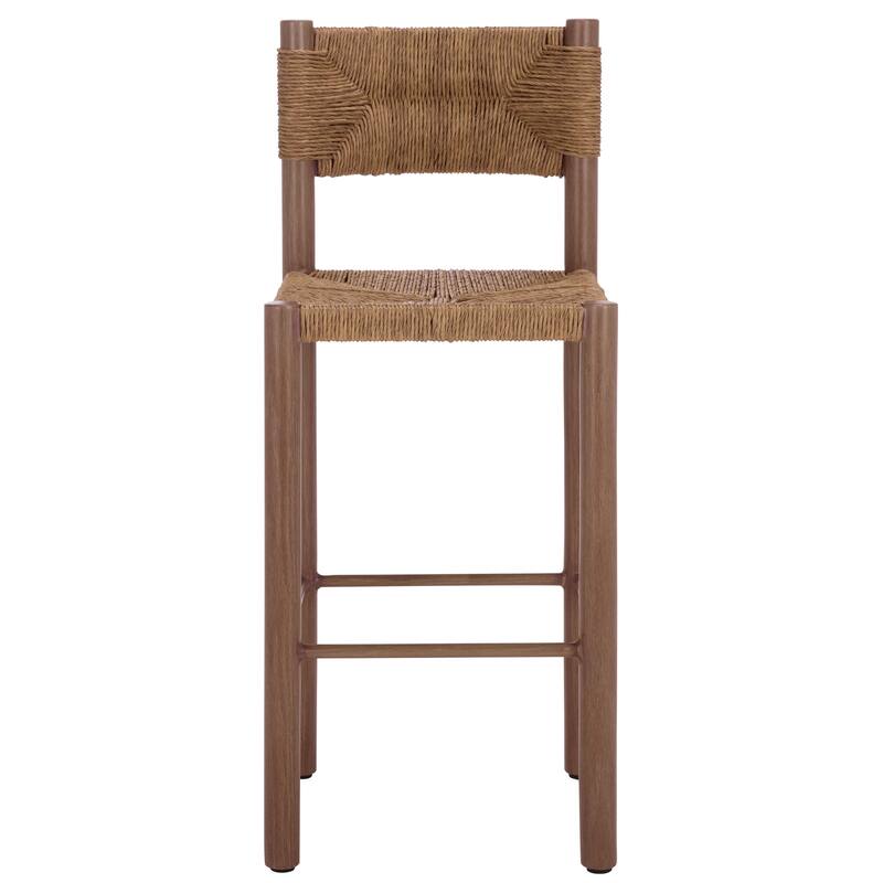 SAFAVIEH Couture Outdoor Patio Furniture Romona 30-inch Barstool, Fully Assembled (Set of 2) - 18"W x 20"D x 43"H