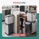 preview thumbnail 16 of 28, HOLDN’ STORAGE Trash Can and Recycling Bin Collection, Multi-Compartment Waste Organizer for Kitchen, Compost and Recycling