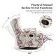 preview thumbnail 83 of 102, 29'' W Pattern Floral Swivel Manual Push Back Recliner Glider Chair