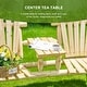 preview thumbnail 15 of 16, Outsunny Wood Adirondack Patio Bench Chair