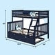 preview thumbnail 58 of 65, Max & Lily Twin over Full Bunk Bed with Trundle and Ladder