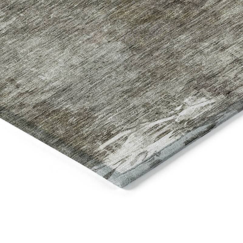 HomeRoots Abstract Transitional Rectangle Outdoor Rug