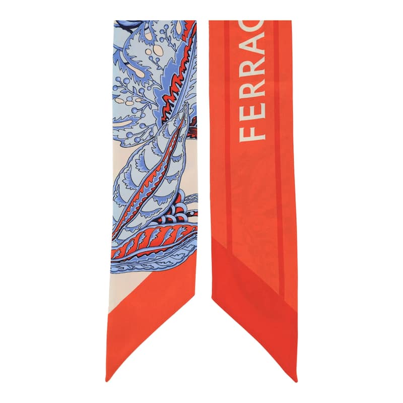 Ferragamo Togo Print Silk Bandeau