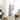 Glitzhome 7.5FT/9FT Black/Silver Unlit Tinsel Artificial Christmas Trees