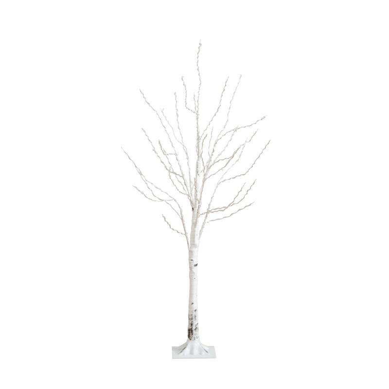 Pre-Lit Birch Artificial Christmas Tree - 4' - Color Changing LED Lights