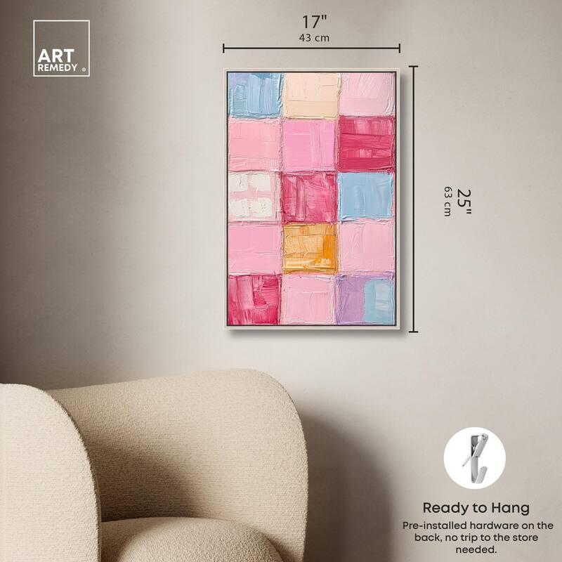 Color Squares II Canvas by Art Remedy