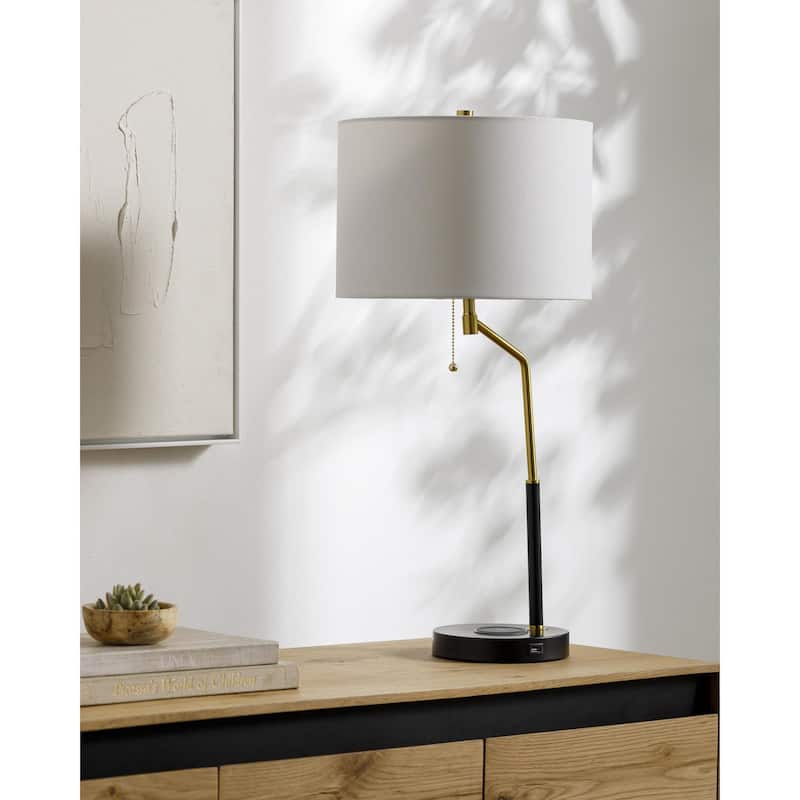 Livabliss Uzes Global Accent Table Lamp - Gold/Black