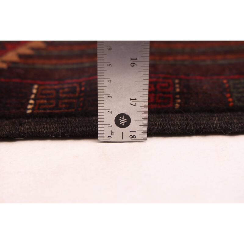 ECARPETGALLERY Hand-knotted Teimani Dark Brown Wool Rug - 3'7 x 6'3