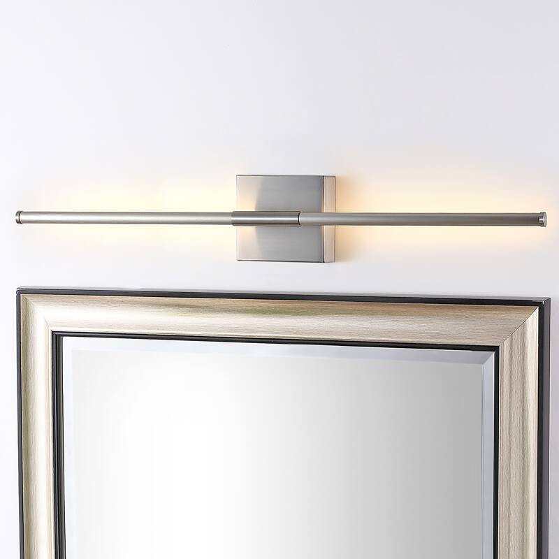 28" Dimmable Integrated LED Metal Wall Sconce, by JONATHAN Y