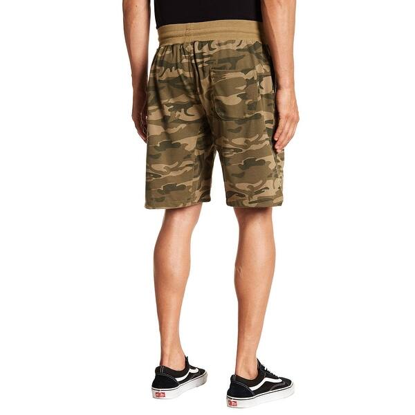 Shop American Stitch Men S Pique Camo Shorts Medium Green 9