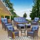 Option Blue-Brown Rattan
