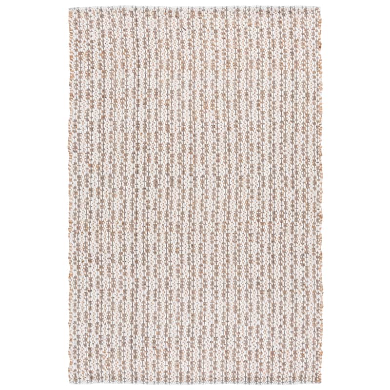 SAFAVIEH Handmade Natural Fiber Olessya Farmhouse Jute Rug - Natural/Grey - 5' x 8'