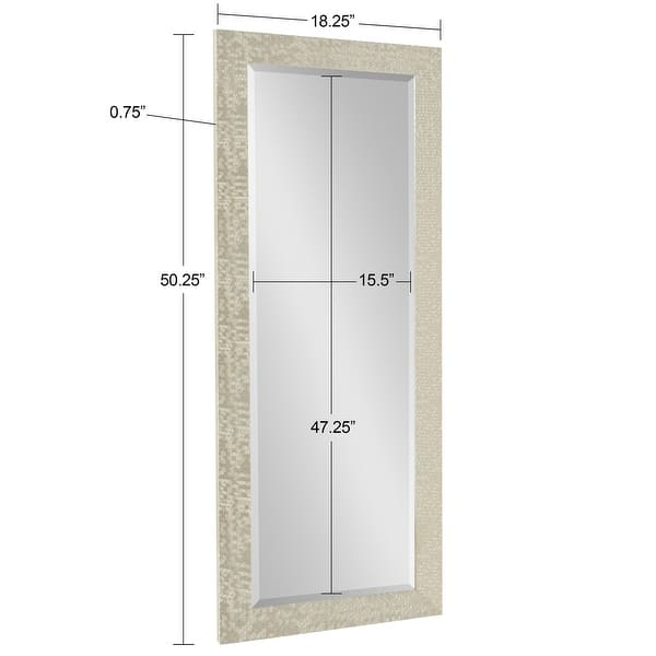 DesignOvation Coolidge Framed Wall Vanity Beveled Mirror