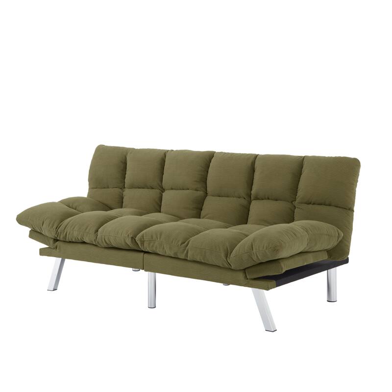 Multifunctional Sofa Bed,Foldable 2-Seater Sofa - Green