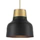 Option Matte Black / Natural Brass