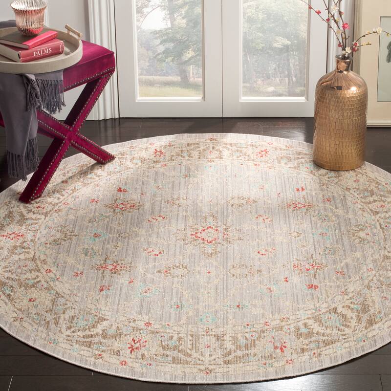 SAFAVIEH Windsor Hela Shabby Chic Oriental Polyester Rug