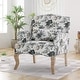 preview thumbnail 31 of 36, EROMMY Floral Accent Chair for Living Room, Upholstered Wingback Armchair with Pillow. Green Floral.