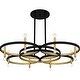 preview thumbnail 4 of 7, Winsland 8-Light Matte Black Chandelier