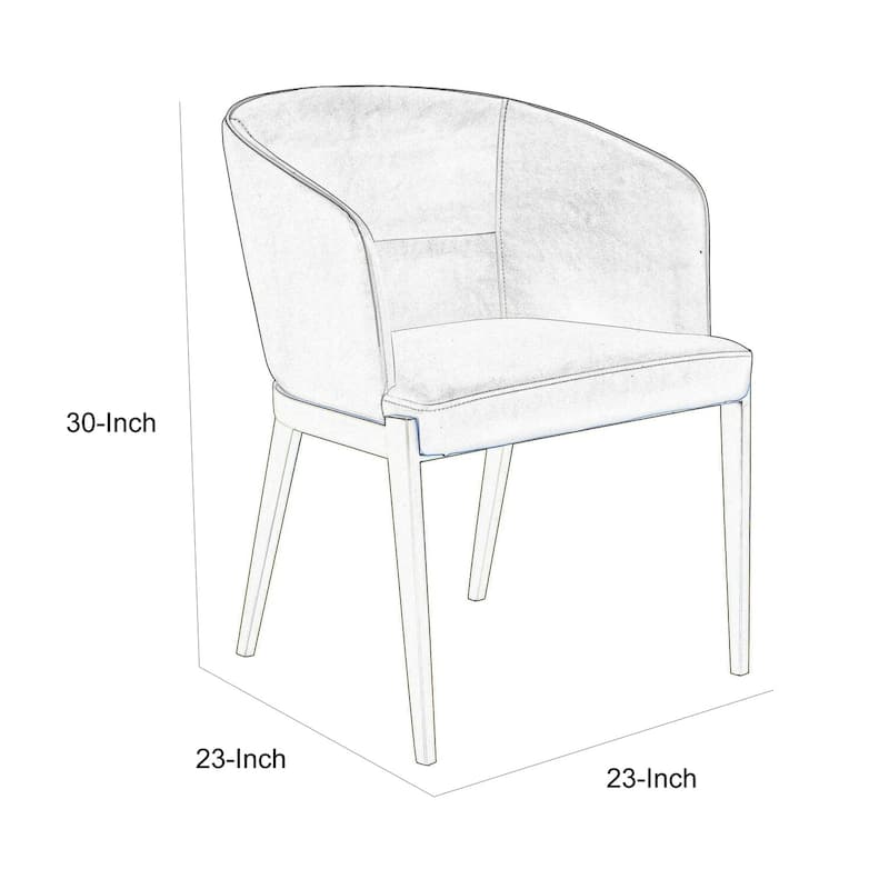 Brass/Dark Gray Faux Leather Upholstered Metal Frame Dining Chair, Sturdy Dining Chair for Dining Rooms - 21.75