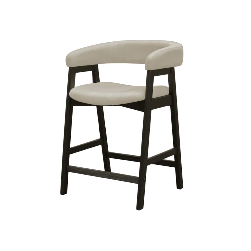 Alpine Furniture Cove Counter Height Chairs, Vintage Black (Set of 2)