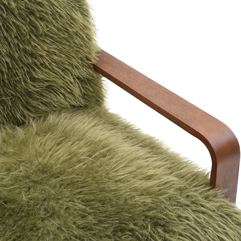 Furniture of America Neyra Modern 28-inch Faux Fur Accent Arm Chair