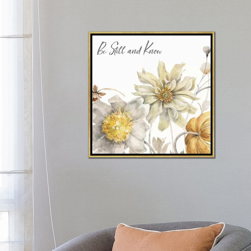 iCanvas "Fields of Gold III Know" by Lisa Audit Framed Canvas Print