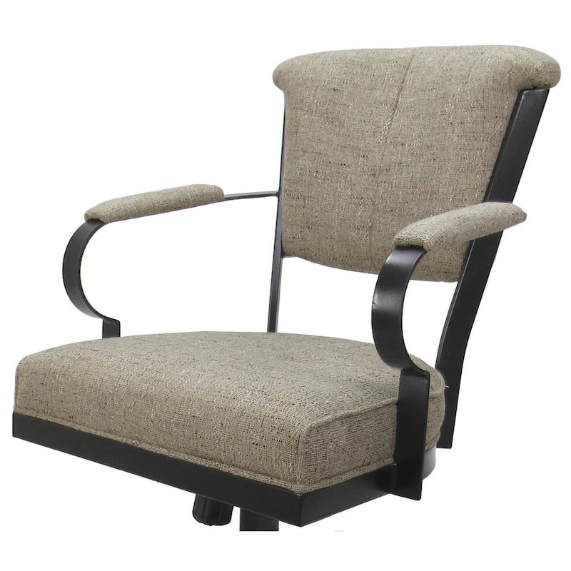 Miami Swivel Metal Caster Chair on Reading Base - 18" High Seat