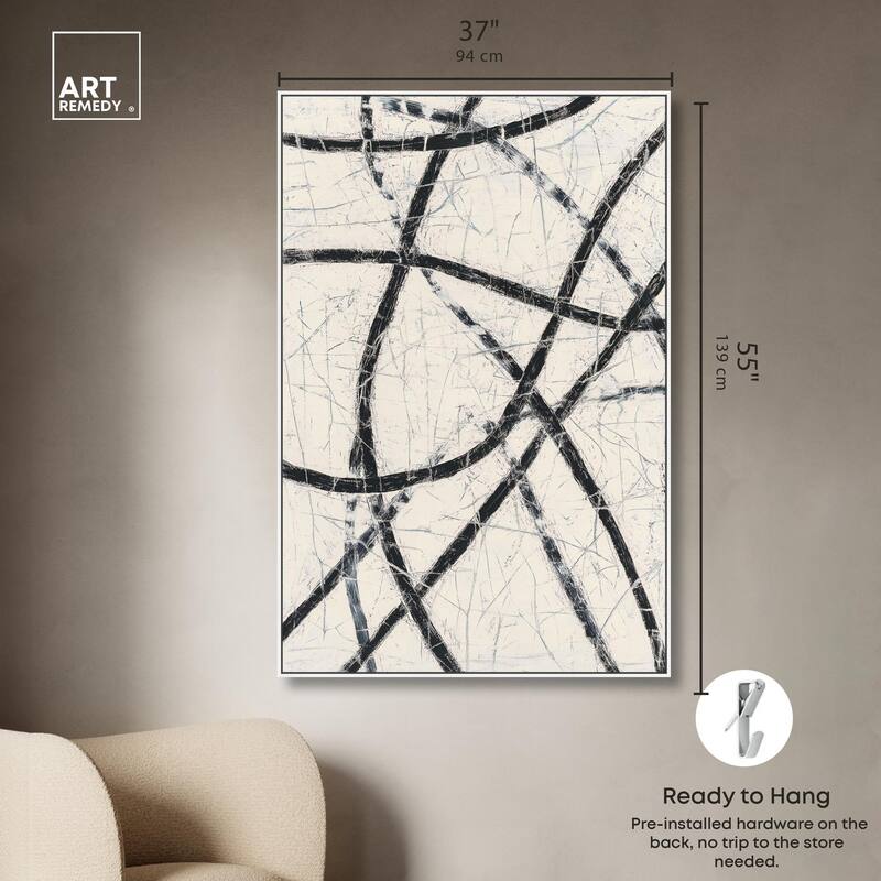 Intersecting Lines II Canvas by Art Remedy