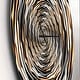 preview thumbnail 3 of 6, Designart 'Fractal Rotating Abstract Design' Large Modern Wall CLock