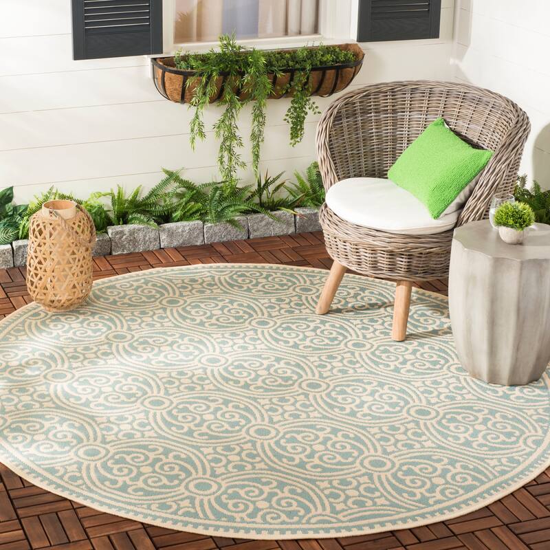 SAFAVIEH Beach House Guilene Indoor/ Outdoor Waterproof Patio Backyard Rug
