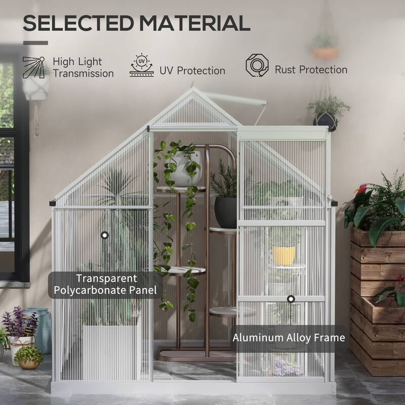 Walk-In Greenhouse with Adjustable Window