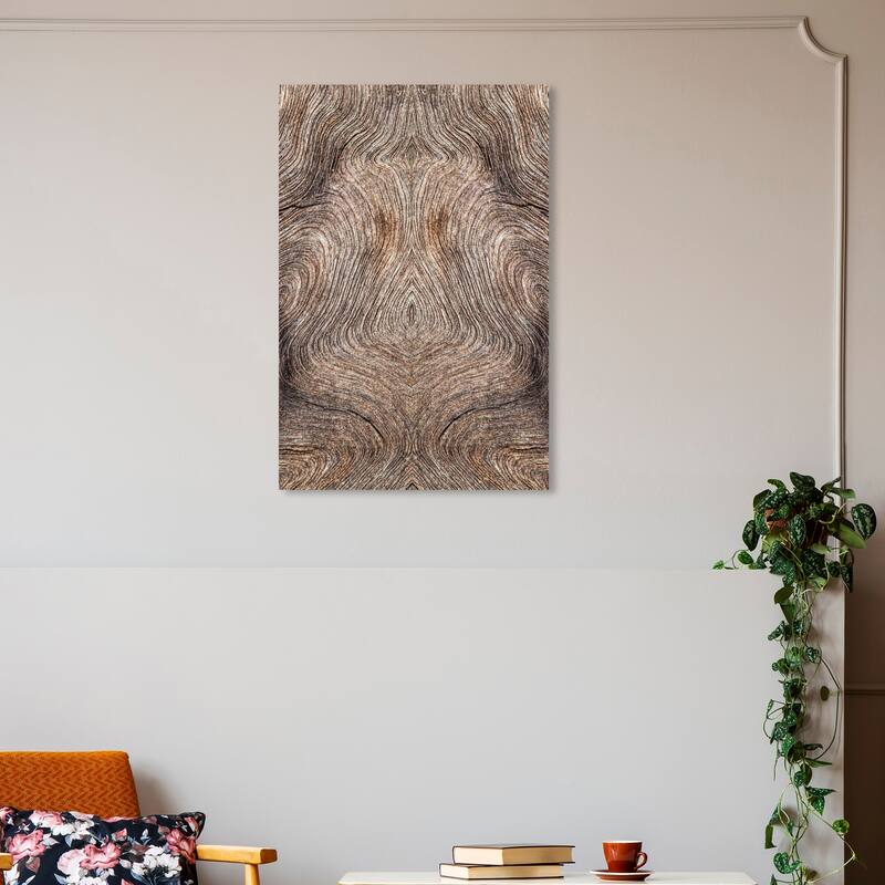 Wynwood Studio Canvas Nature and Landscape Texture Waves Brown and Rustic Wall Art Canvas Print - 30 x 20
