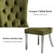 preview thumbnail 61 of 99, High-end Tufted Velvet Upholstered Nailhead Dining Chair Set of 6