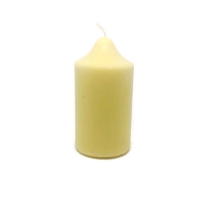 2.5" Golden Yellow Beeswax Pillar Candle