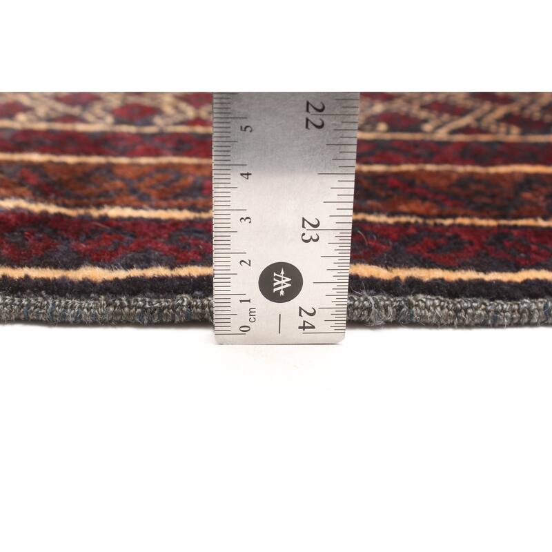 ECARPETGALLERY Hand-knotted Teimani Dark Grey Wool Rug - 3'3 x 4'8