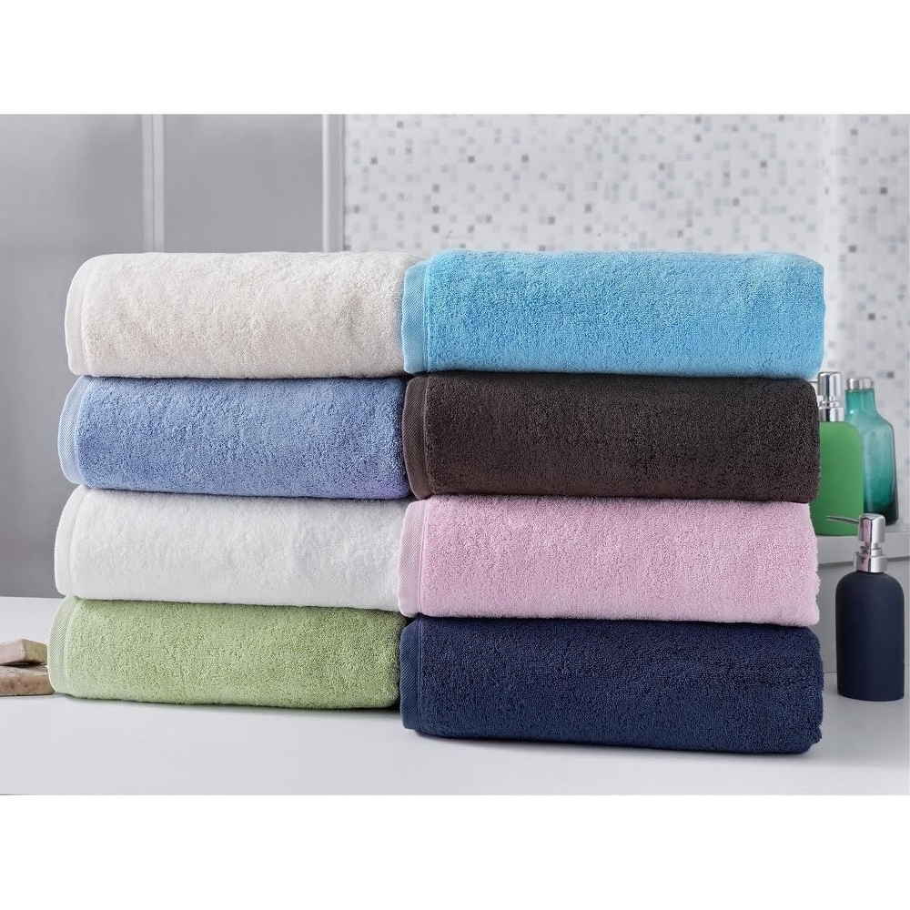 Silk Turkish Cotton Bath Towels - 4 Pieces