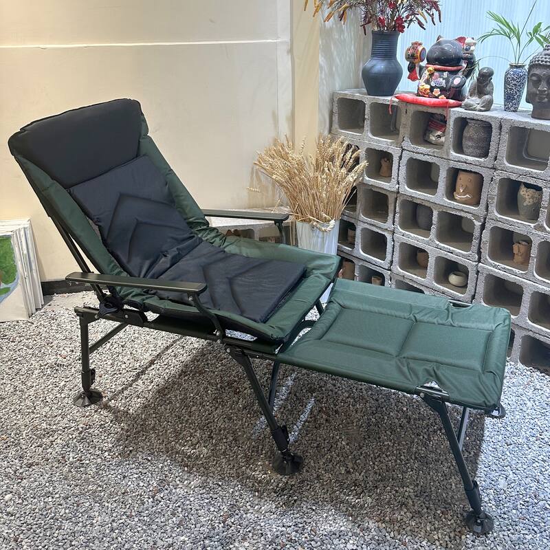 Folding Camping Lounge Chair with Detachable Footrest