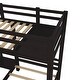 preview thumbnail 14 of 14, Triple Twin Bunk Bed with Storage Board, Built-in Staircase & Drawers - Sturdy Pinewood Frame