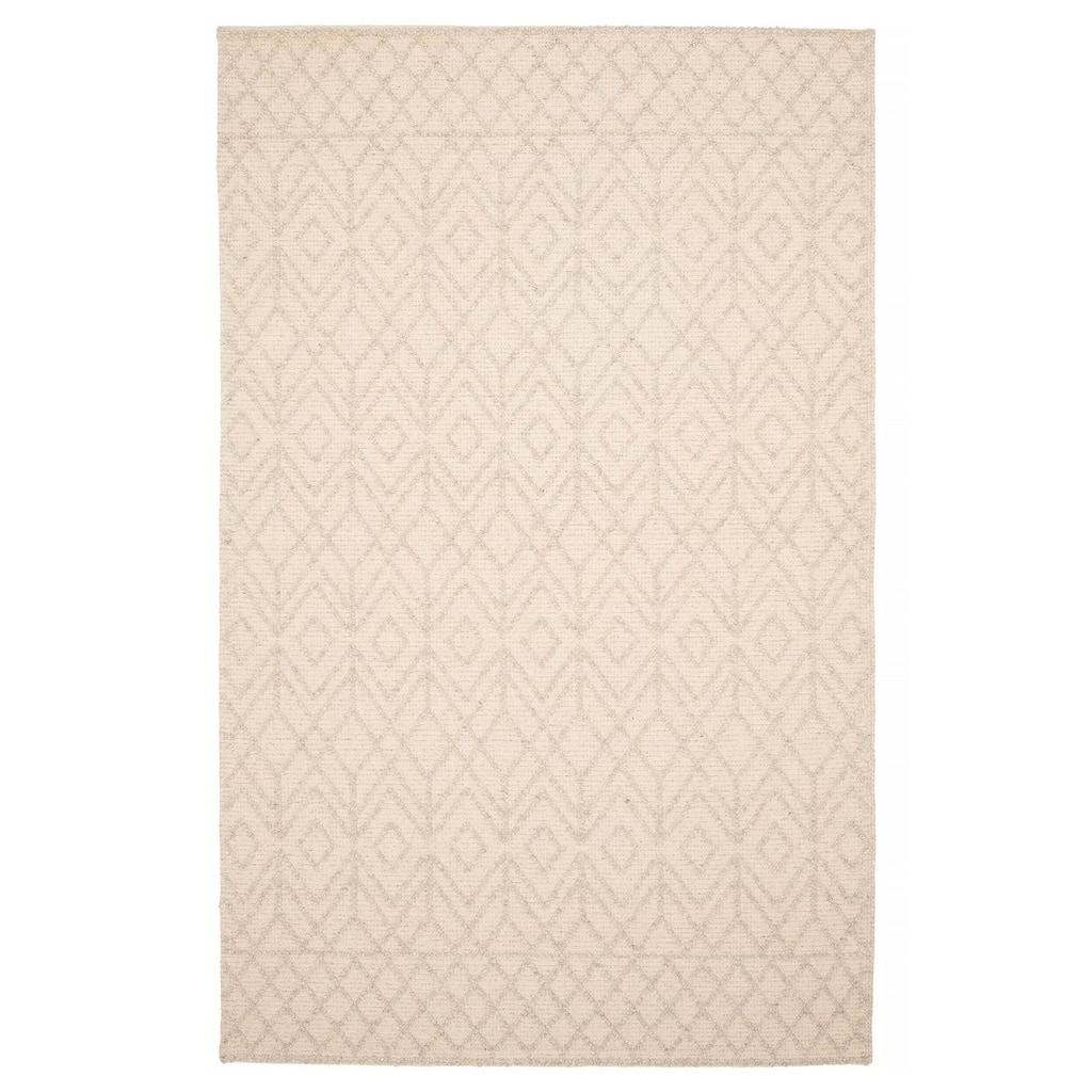 ECARPETGALLERY Braid weave Sienna Khaki Wool Rug - 5'1 x 8'2