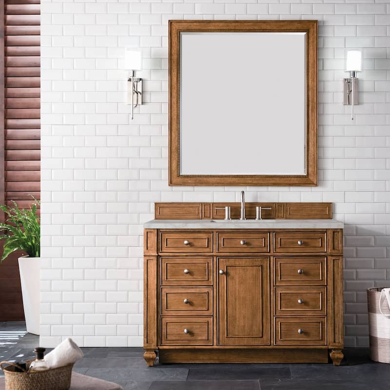 James Martin Vanities 157-V48-3VSL Bristol 48" Single Basin Walnut