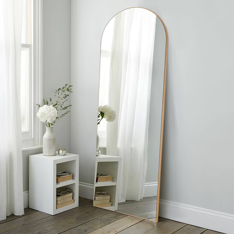Arched Mirror Full-length Floor Mirror with Standing