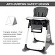 preview thumbnail 17 of 26, High Chair for Babies & Toddlers, Foldable Highchair with Adjustable Backrest, Footrest & Seat Height, Removable Tray, Cushion