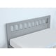 preview thumbnail 7 of 5, Full Size Bed, Wood Platform Bed Frame with Headboard For Kids, Slatted, Gray
